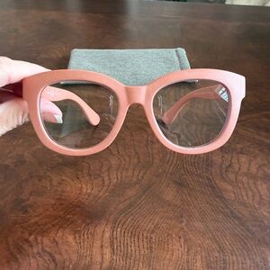 Peepers Chic Peach Oversized Reading Glasses +2.50